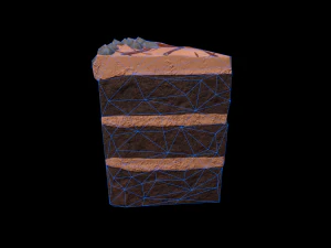 ChocolateGateauPiece 3D Model