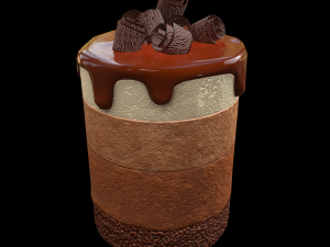 ChocolateMousseCake Modèle 3D