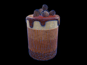 ChocolateMousseCake 3D Model
