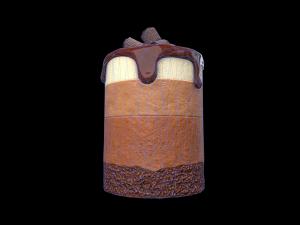 ChocolateMousseCake 3D Modell