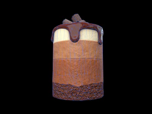 ChocolateMousseCake 3D Model