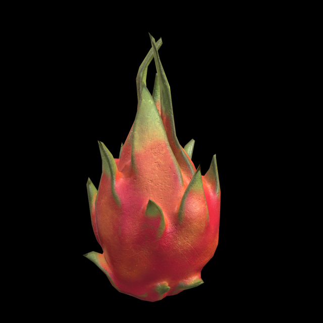 DragonFruit 3D 모델 .c4d .max .obj .3ds .fbx .stl .blend 