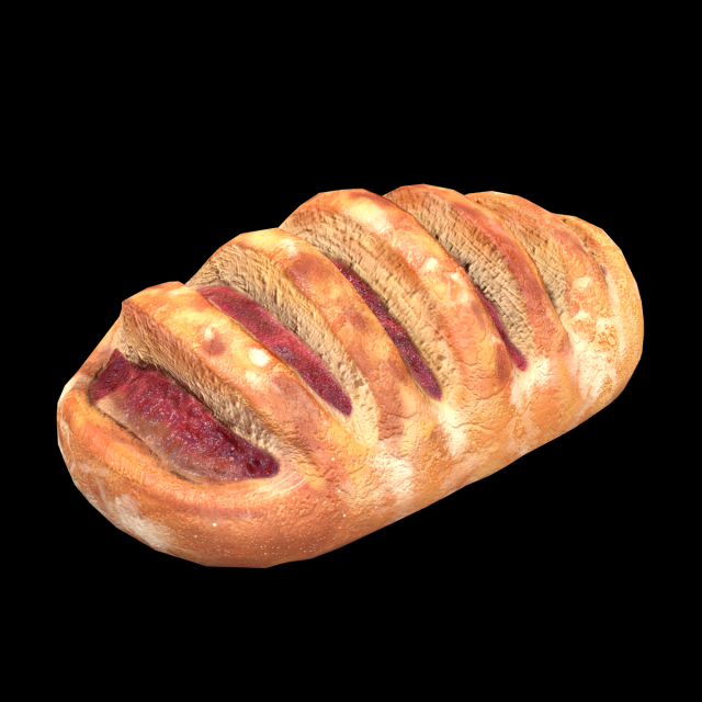 DanishRaspberry 3D Model .c4d .max .obj .3ds .fbx .stl .blend 