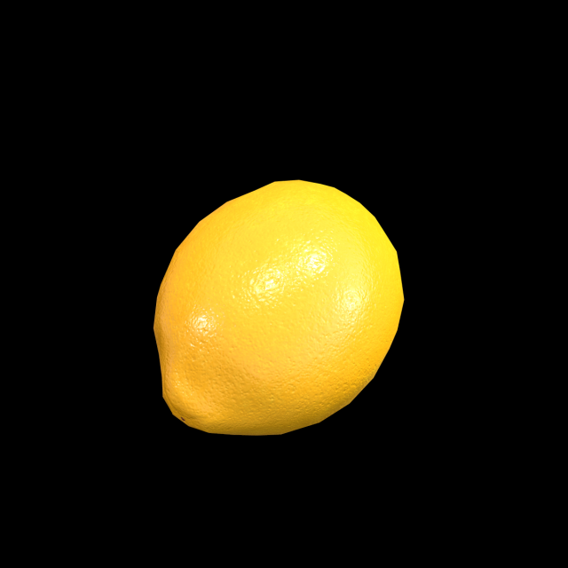 Lemon 3D 模型 .c4d .max .obj .3ds .fbx .stl .blend 