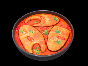 Macher Jhol 3D Модель