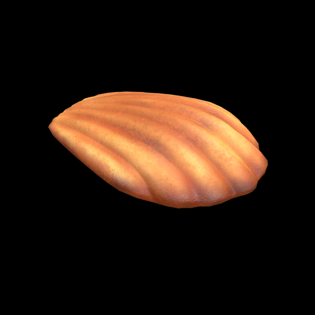 Madeleine 3D-Modell .c4d .max .obj .3ds .fbx .stl .blend 