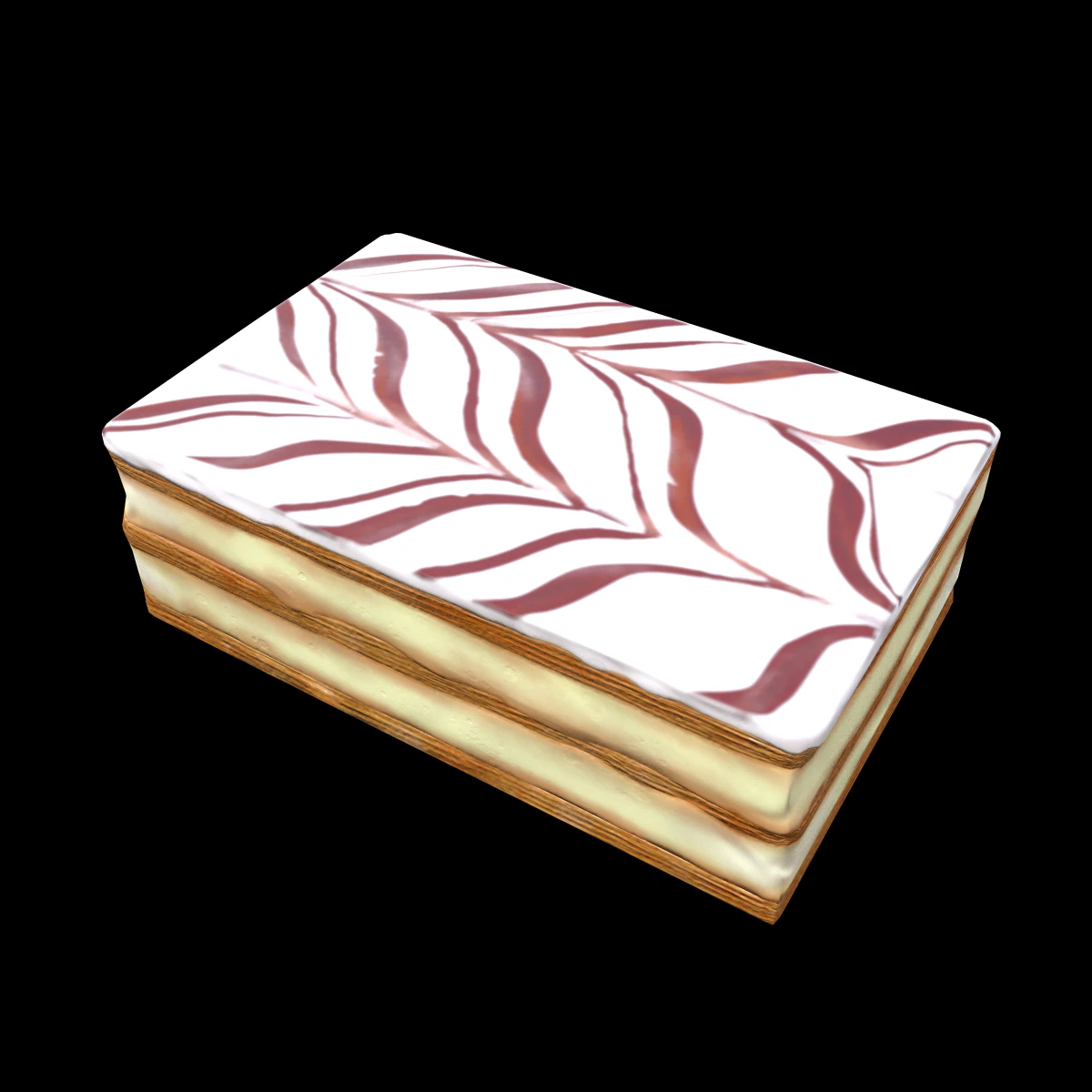 Millefeuille 3D Model .c4d .max .obj .3ds .fbx .stl .blend 