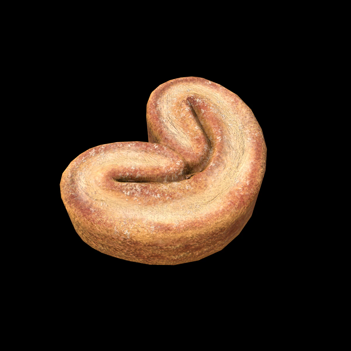 Випічка Palmier 3D Модель .c4d .max .obj .3ds .fbx .stl .blend 