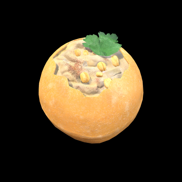 PaniPuri 3D 모델 .c4d .max .obj .3ds .fbx .stl .blend 