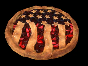 torta patriota Modelo 3D