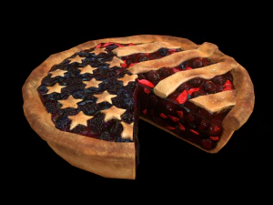 PatriotPieChart 3D Model