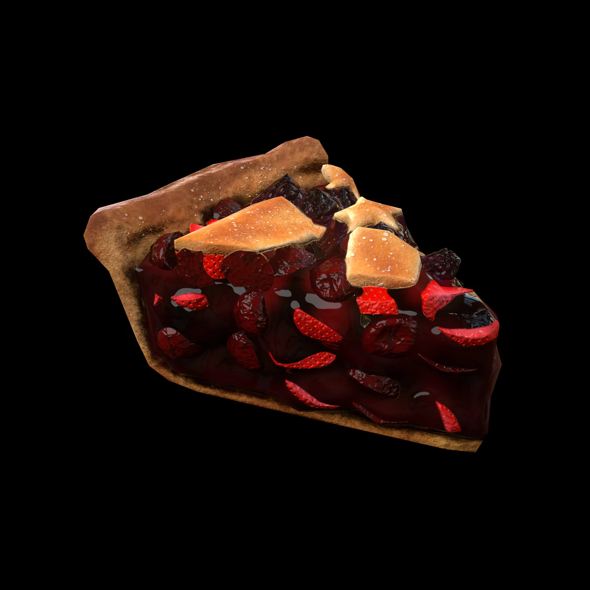PatriotPiePiece 3D Model .c4d .max .obj .3ds .fbx .stl .blend 