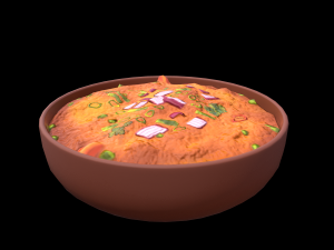 Pav Bhaji 3D Model