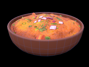 Pav Bhaji Model 3D