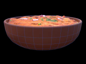 Pav Bhaji 3D Model