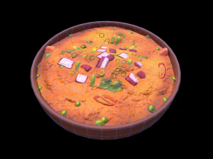 Pav Bhaji 3D Model