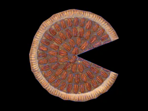 TaartPecannootGrafiek 3D Model