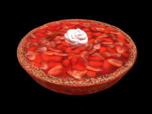 PieStrawberry Modelo 3D