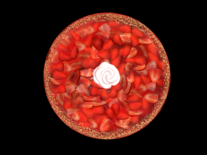 PieStrawberry Modelo 3D