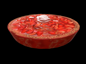 PieStrawberry Modelo 3D