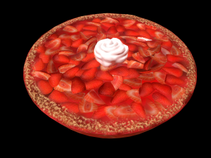 PieStrawberry Modelo 3D