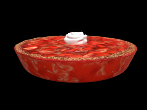 PieStrawberry Modelo 3D
