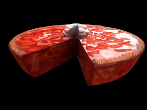 PieStrawberryChart Modello 3D