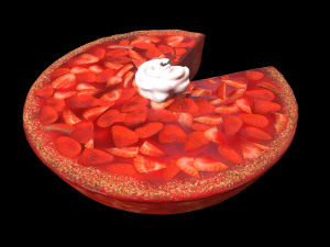 PieStrawberryChart Modello 3D