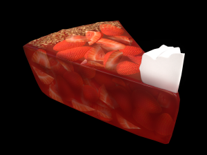 PieStrawberryPiece 3D Model
