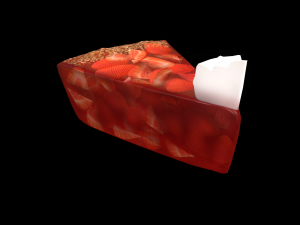 PieStrawberryPiece 3D Model