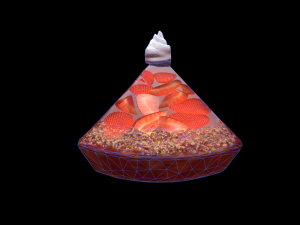 PieStrawberryPiece 3D Model