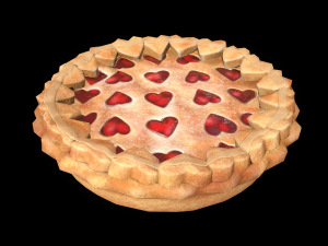 PieStrawberryHeart 3D Model