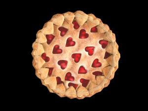 PieStrawberryHeart Modelo 3D