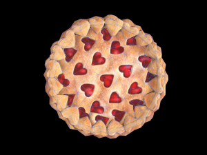 PieStrawberryHeart Modelo 3D