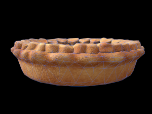 PieStrawberryHeart Modelo 3D