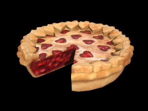 PieStrawberryHeartChart 3D Model