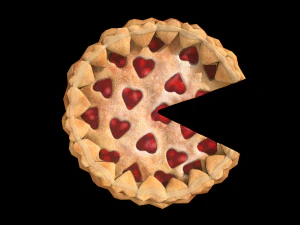 PieStrawberryHeartChart 3D Model