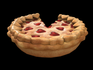 PieStrawberryHeartChart Modelo 3D