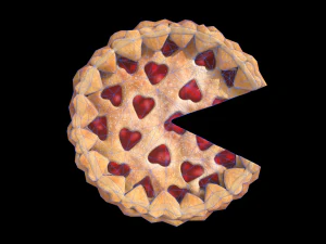 PieStrawberryHeartChart 3D Model
