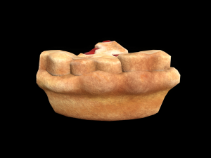 PieStrawberryHeartPiece 3D Модель