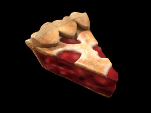 PieStrawberryHeartPiece 3D Model