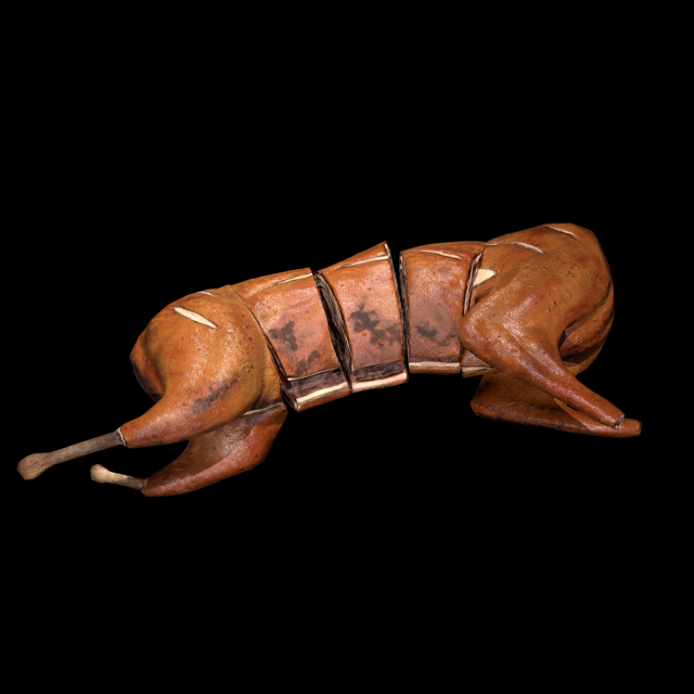 RabbitRoasting 3D Model .c4d .max .obj .3ds .fbx .stl .blend 