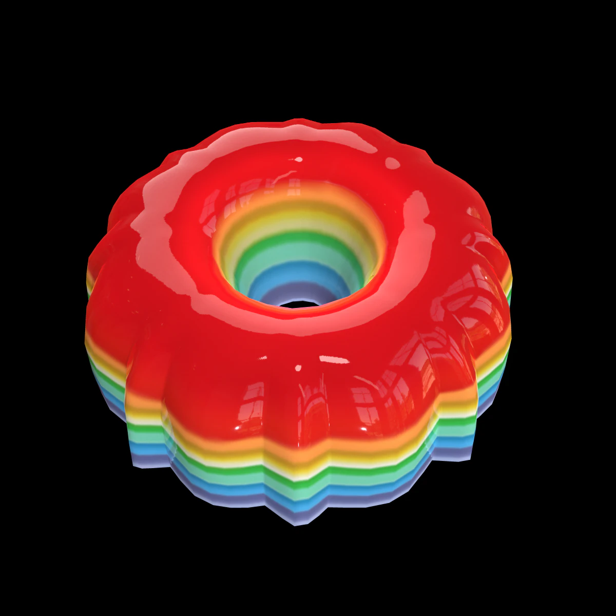 RainbowJelly 3D Model .c4d .max .obj .3ds .fbx .stl .blend