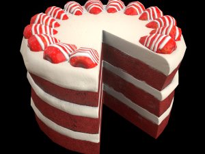 RedVelvetCakeChart 3D Model