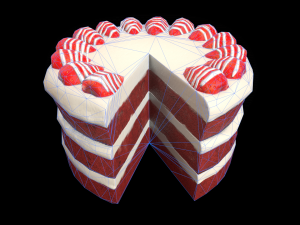 RedVelvetCakeChart Modelo 3D