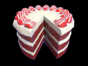 Wykres RedVelvetCake Model 3D