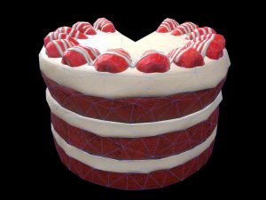 Wykres RedVelvetCake Model 3D