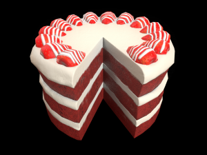 RedVelvetCakeChart Modelo 3D