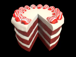 Wykres RedVelvetCake Model 3D