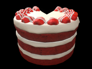 RedVelvetCakeChart Modelo 3D